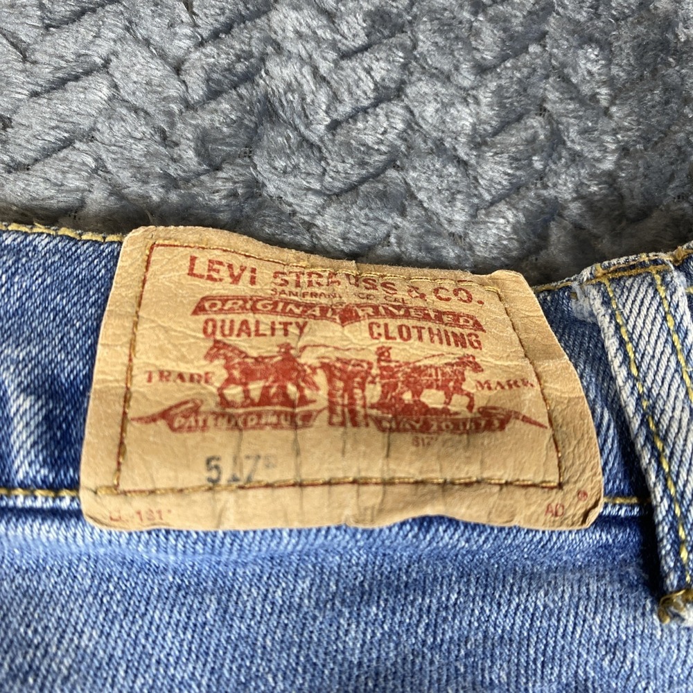 Levi's 517 Flare Jeans Women's 16.5 Plus Blue Denim Bootcut Stretch - Picture 12 of 13